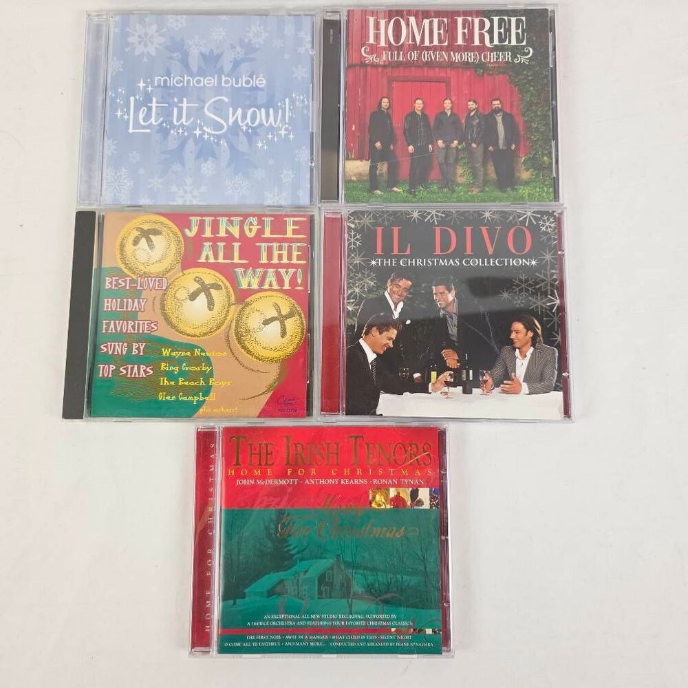Lot 5 Christmas CDs Buble Il Divo Home Free Irish Tenors
